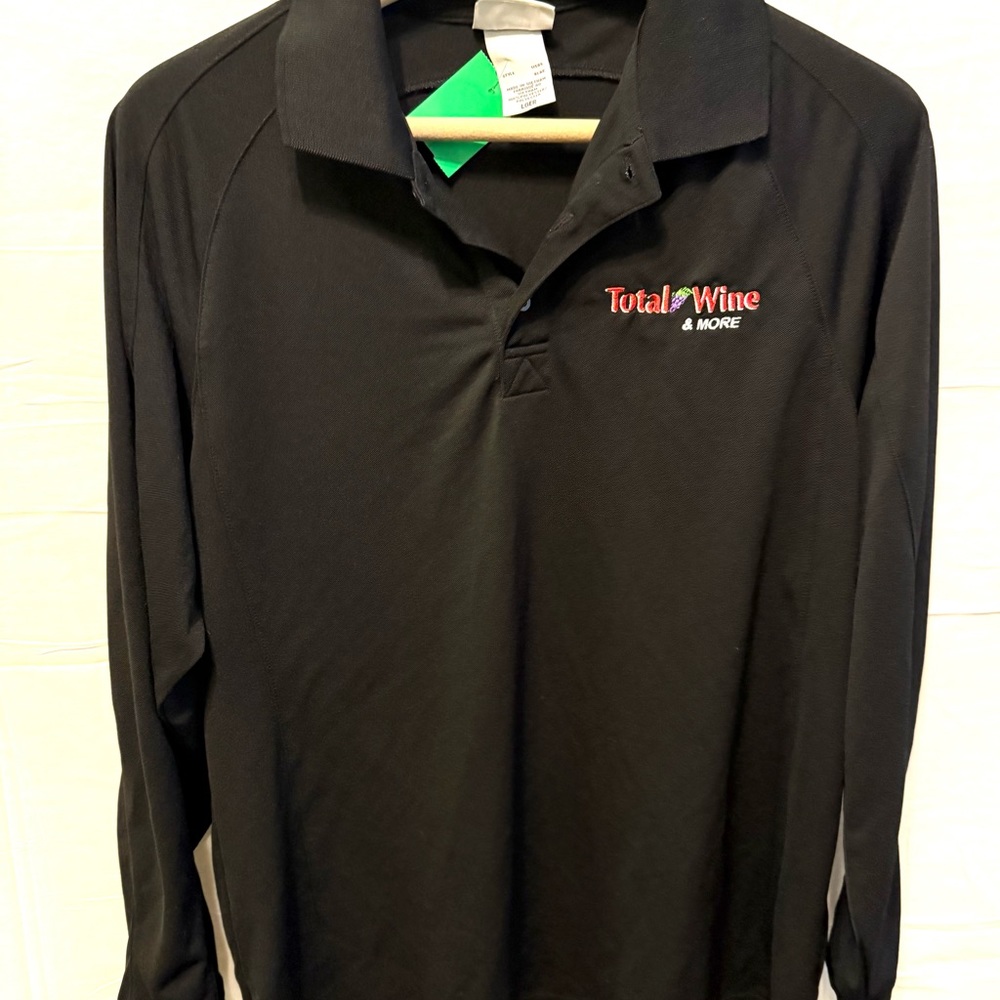 Total Wine Womens Large Long Sleeve Logo Shirts Work Wear Uniform Employee